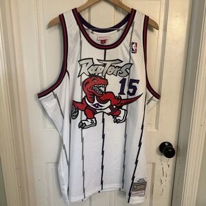 VINCE CARTER NBA Jersey Toronto Raptors MENS 3XL MITCHELL & NESS WHITE